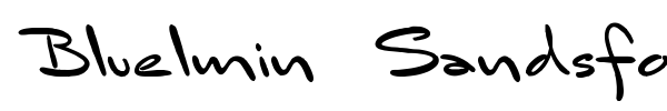 Bluelmin Sandsfort font preview